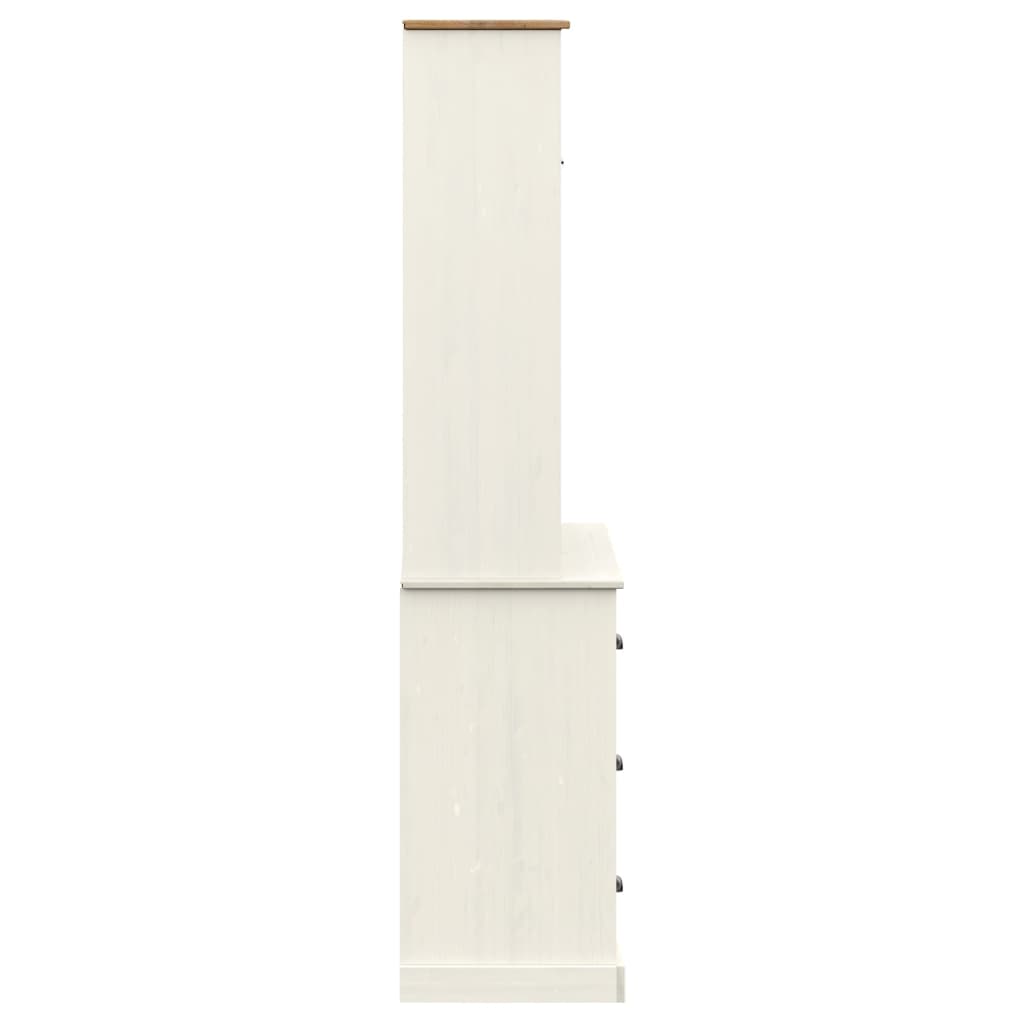vidaXL Highboard "VIGO" White 78x40x175 cm Solid Wood Pine 5