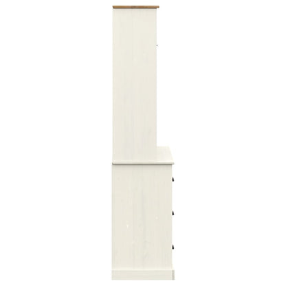 vidaXL Highboard "VIGO" White 78x40x175 cm Solid Wood Pine 5