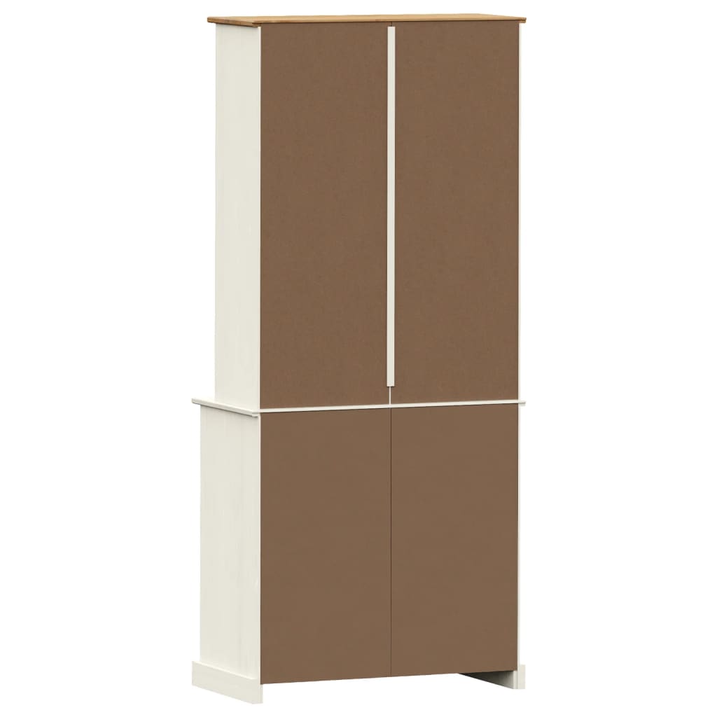 vidaXL Highboard "VIGO" White 78x40x175 cm Solid Wood Pine 6