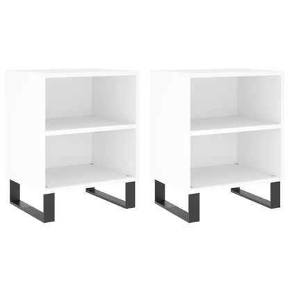 Bedside Cabinet 40x30x50 cm Engineered Wood White