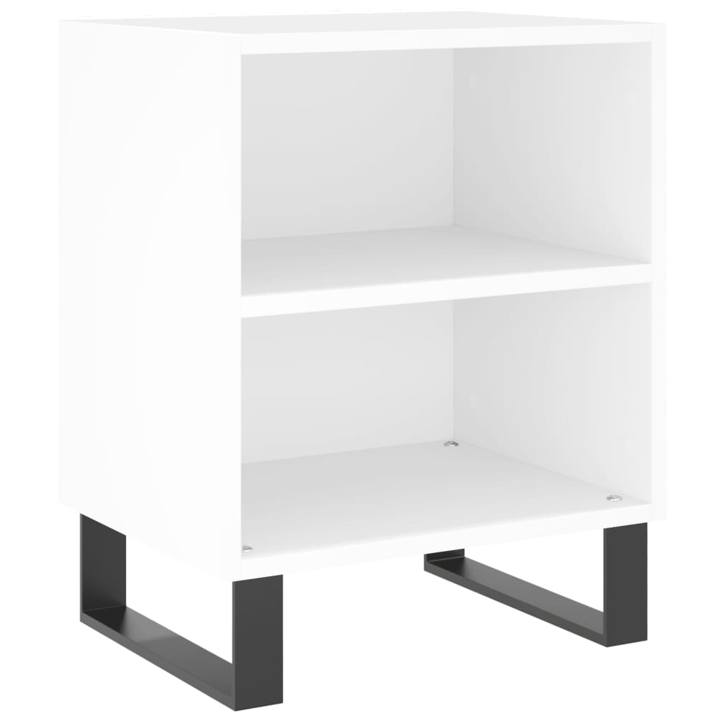 Bedside Cabinet 40x30x50 cm Engineered Wood White