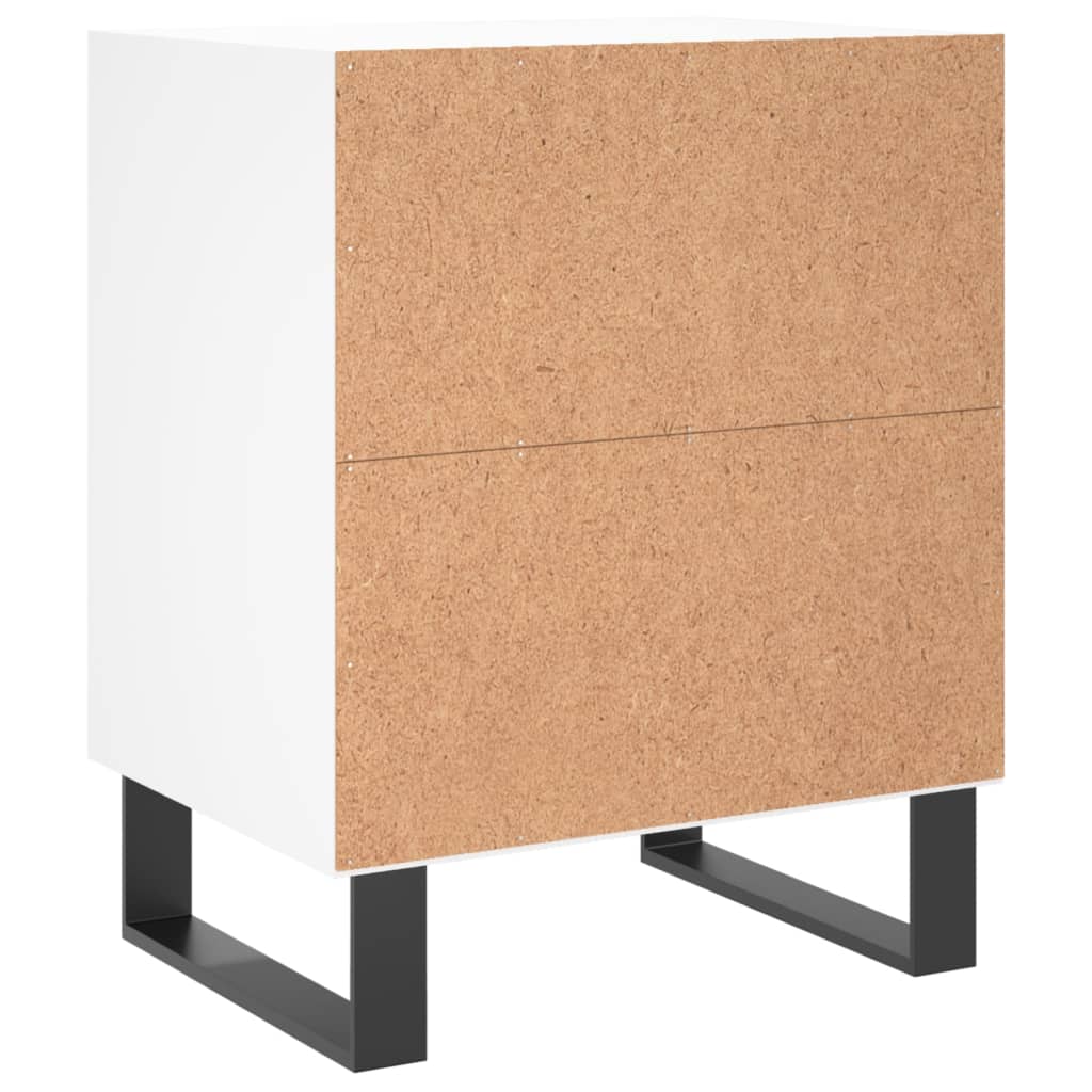 Bedside Cabinet 40x30x50 cm Engineered Wood White