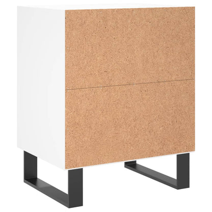 Bedside Cabinet 40x30x50 cm Engineered Wood White