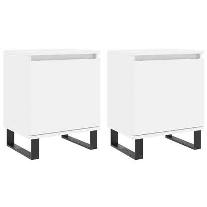 Bedside Cabinet 40x30x50 cm Engineered Wood White