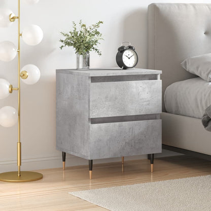 Bedside Cabinet 40x35x50 cm Engineered Wood Concrete grey 1