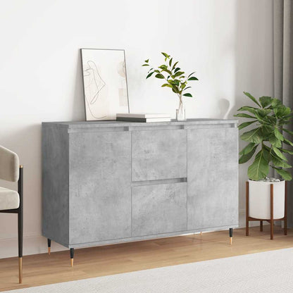 Sideboard 101,5x35x70 cm Engineered Wood Concrete grey