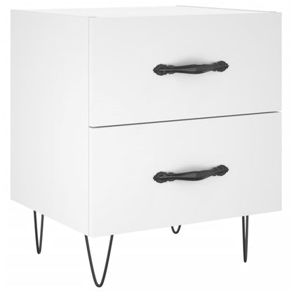 Bedside Cabinet 40x35x47,5 cm Engineered Wood White