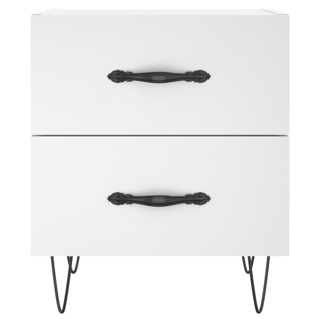 Bedside Cabinet 40x35x47,5 cm Engineered Wood White