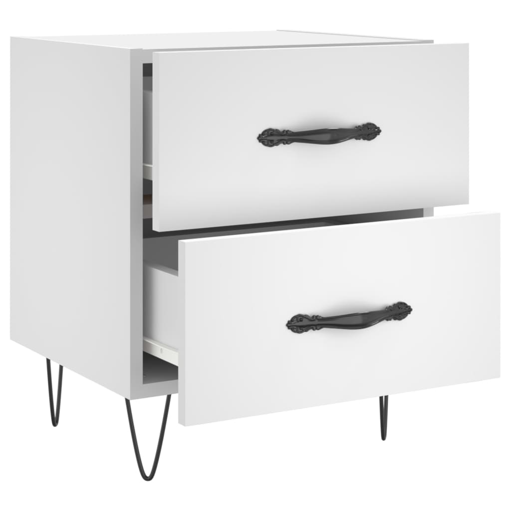 Bedside Cabinet 40x35x47,5 cm Engineered Wood White