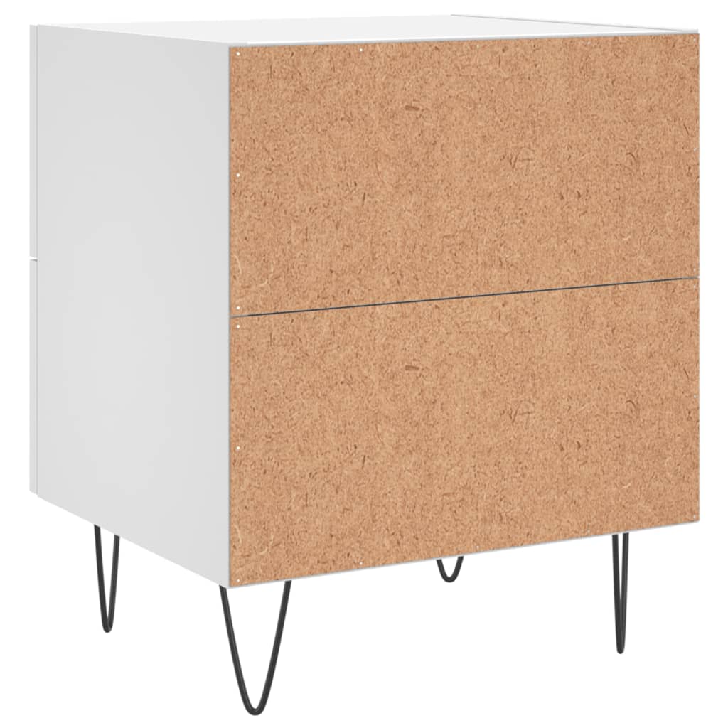 Bedside Cabinet 40x35x47,5 cm Engineered Wood White