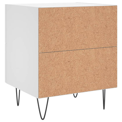 Bedside Cabinet 40x35x47,5 cm Engineered Wood White