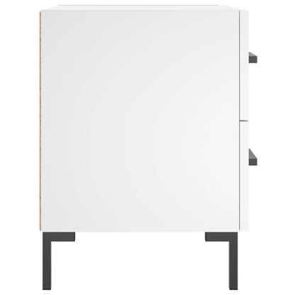 Bedside Cabinet 40x35x47,5 cm Engineered Wood White 1