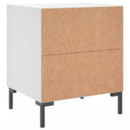 Bedside Cabinet 40x35x47,5 cm Engineered Wood White 1