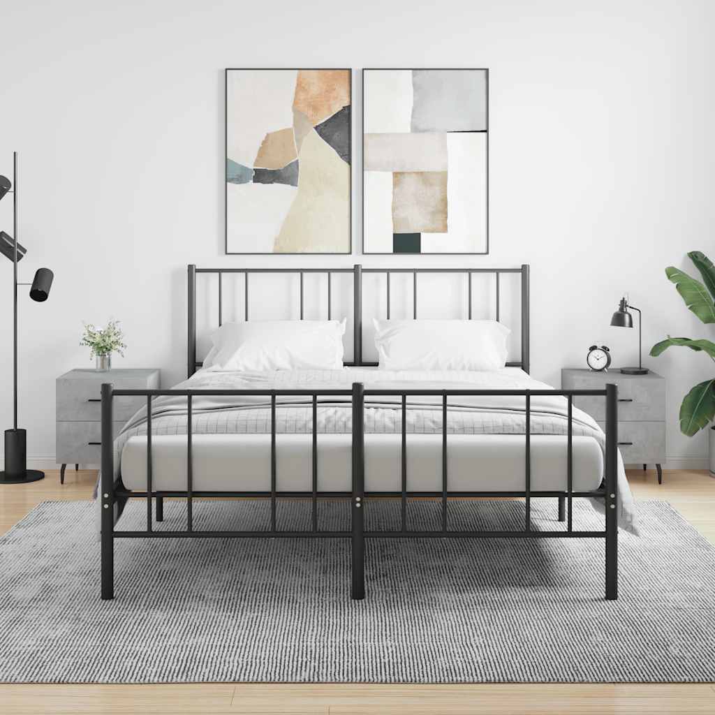 Bedside Cabinet 40x35x47,5 cm Engineered Wood Concrete grey 2