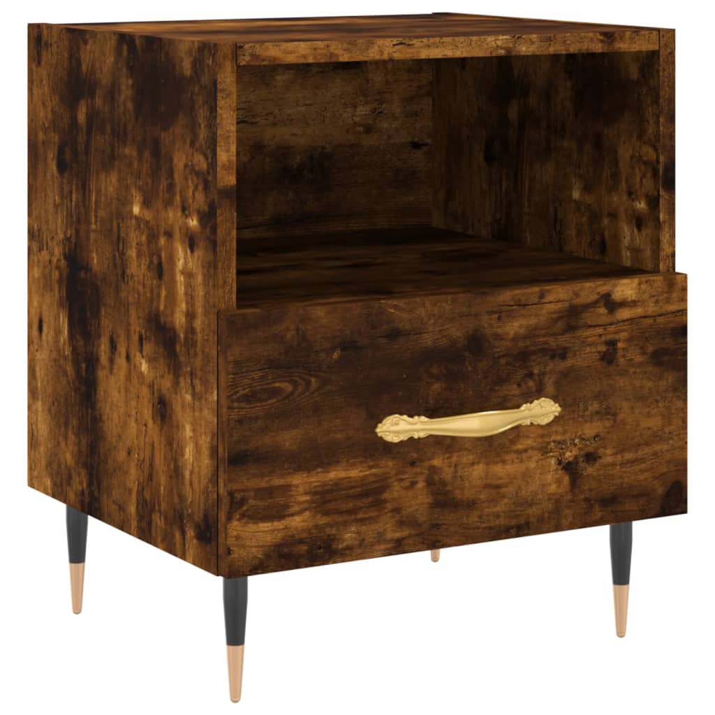 Bedside Cabinet 40x35x47,5 cm Engineered Wood Smoked oak