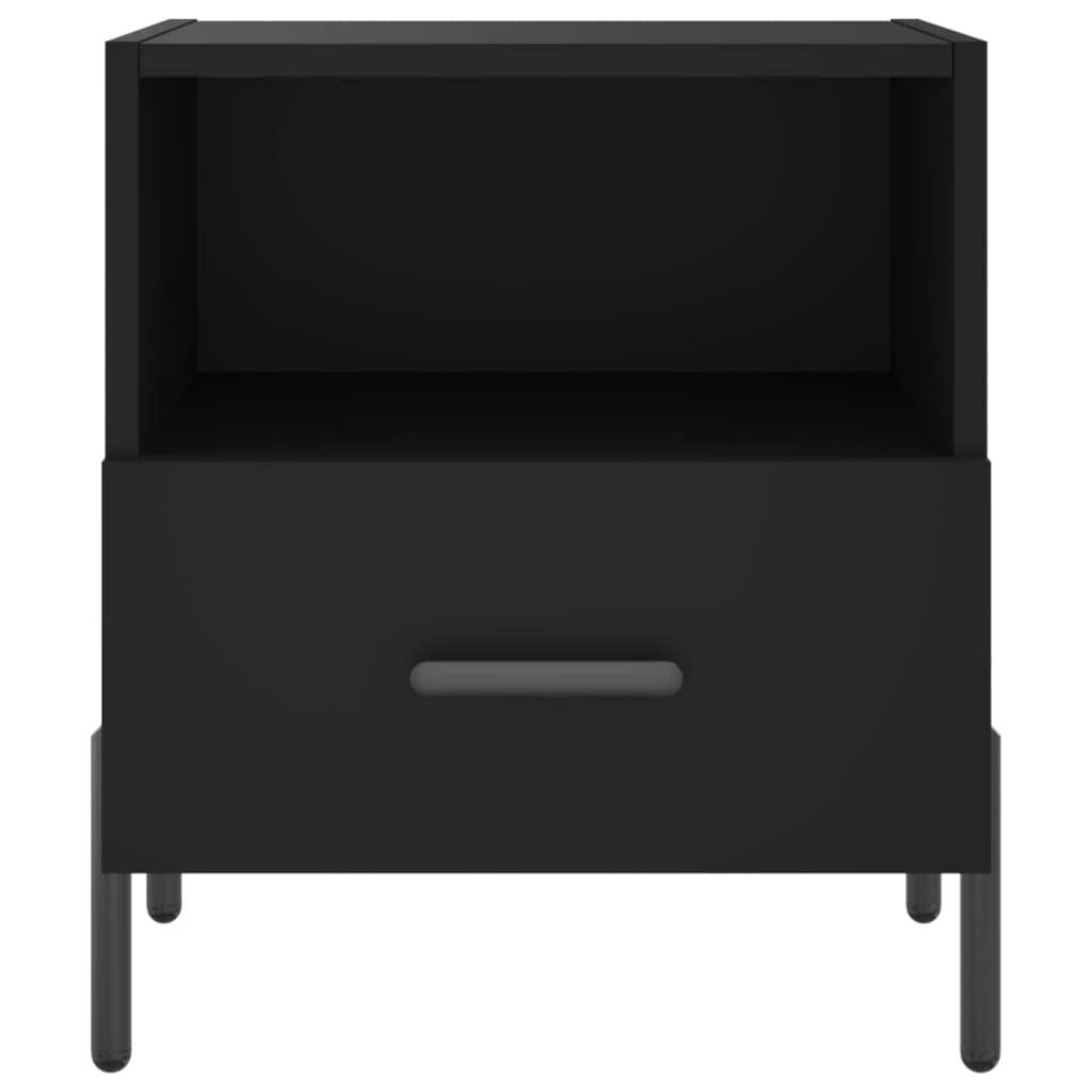 Bedside Cabinet 40x35x47,5 cm Engineered Wood Black