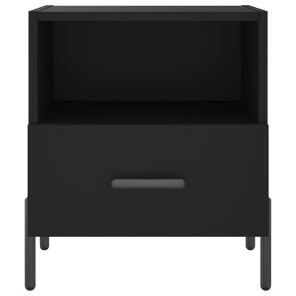 Bedside Cabinet 40x35x47,5 cm Engineered Wood Black
