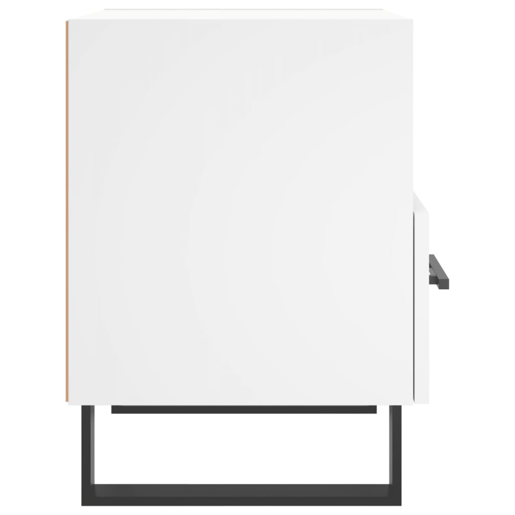 Bedside Cabinet 40x35x47,5 cm Engineered Wood White 1