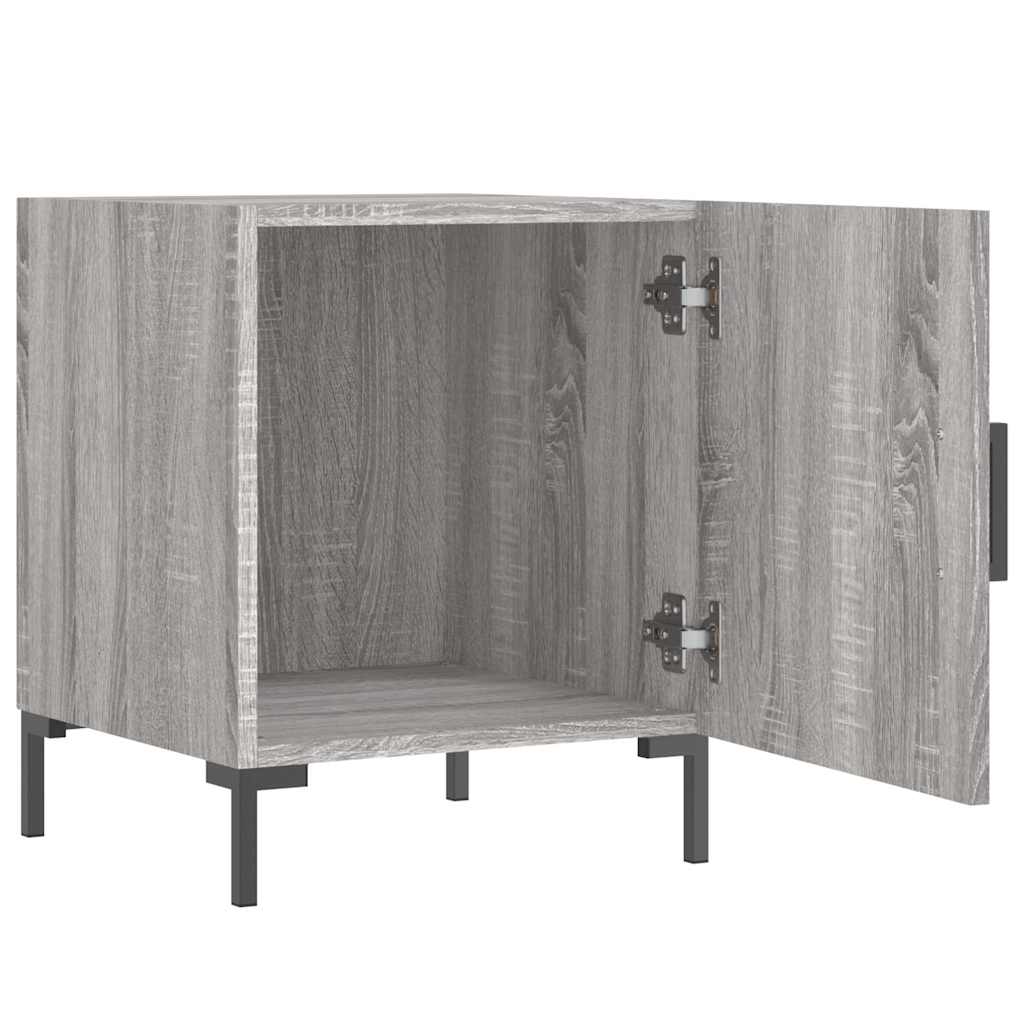Bedside Cabinets 40x40x50 cm Engineered Wood Grey sonoma