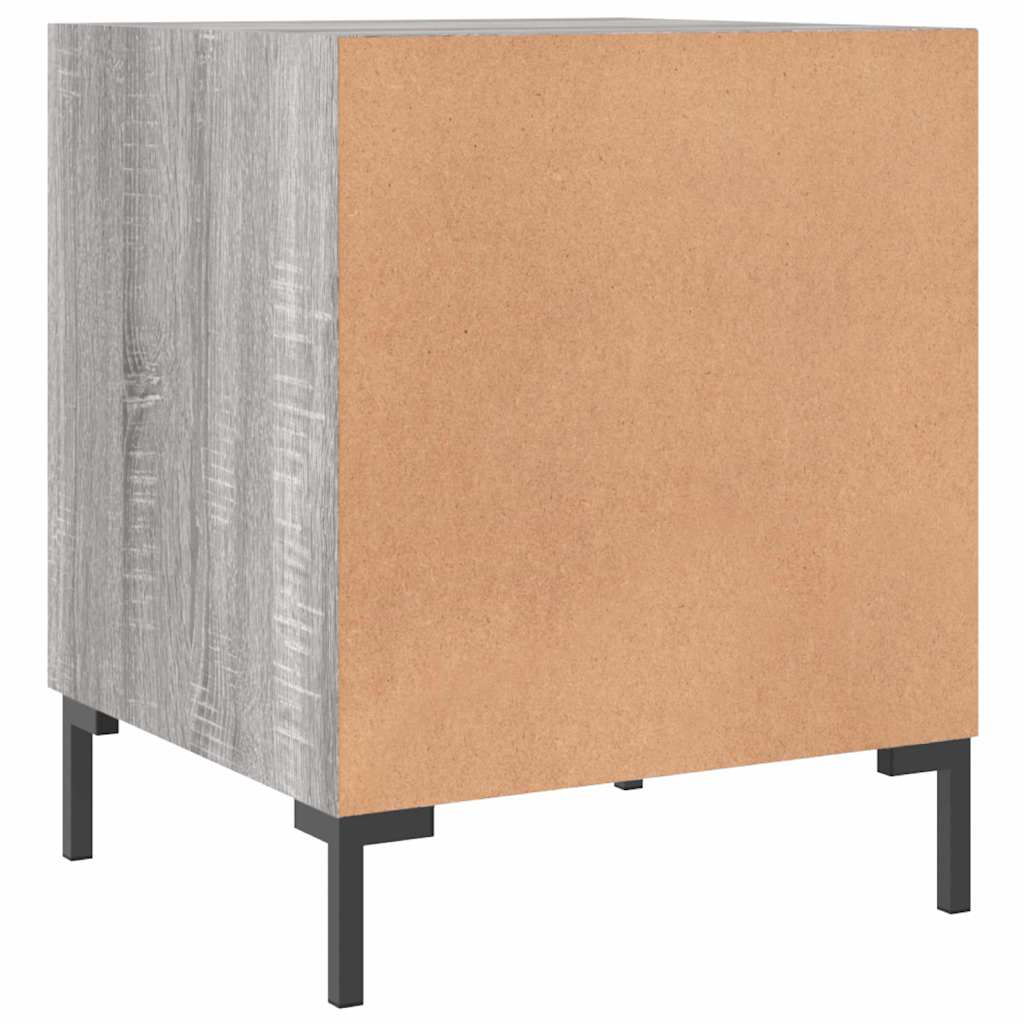 Bedside Cabinets 40x40x50 cm Engineered Wood Grey sonoma