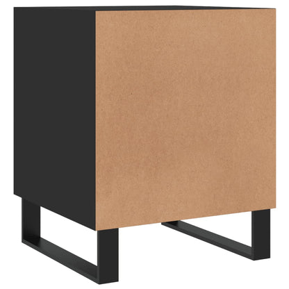 Bedside Cabinet 40x40x50 cm Engineered Wood Black