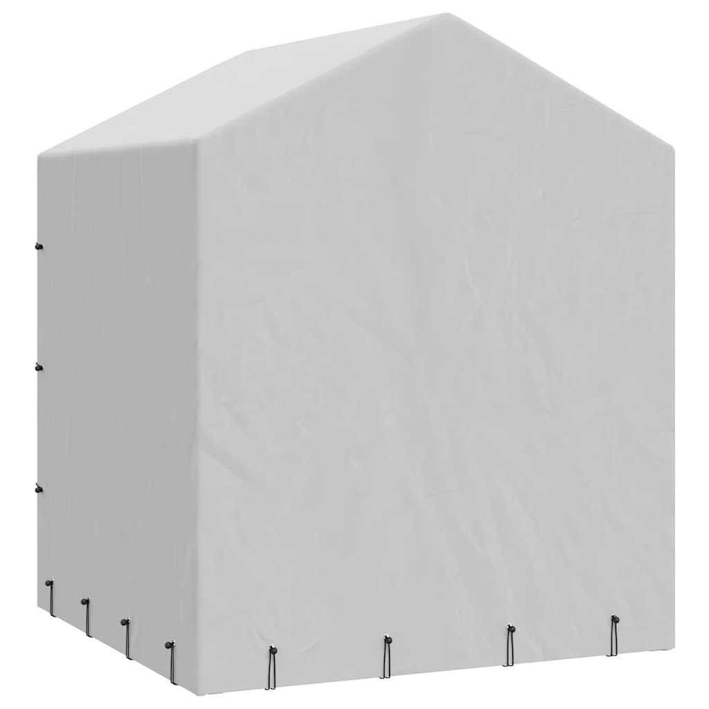 Outdoor Dog Kennel with Roof Silver 2x2x2,5 m Galvanised Steel 2 x 2 x 2.5 m