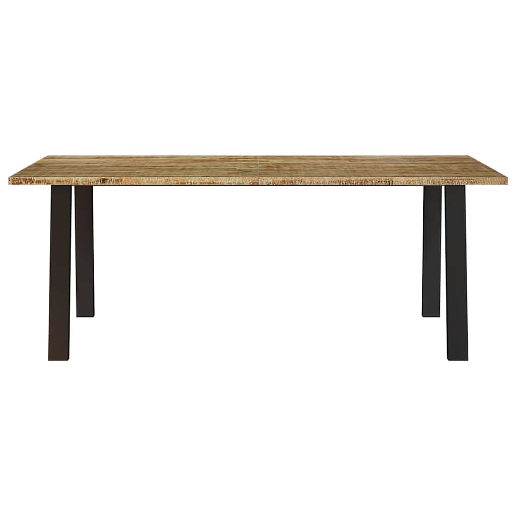 vidaXL Dining Table | Natural wood | Solid acacia wood | Large | Durable 4