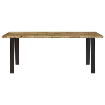 vidaXL Dining Table | Natural wood | Solid acacia wood | Large | Durable 4