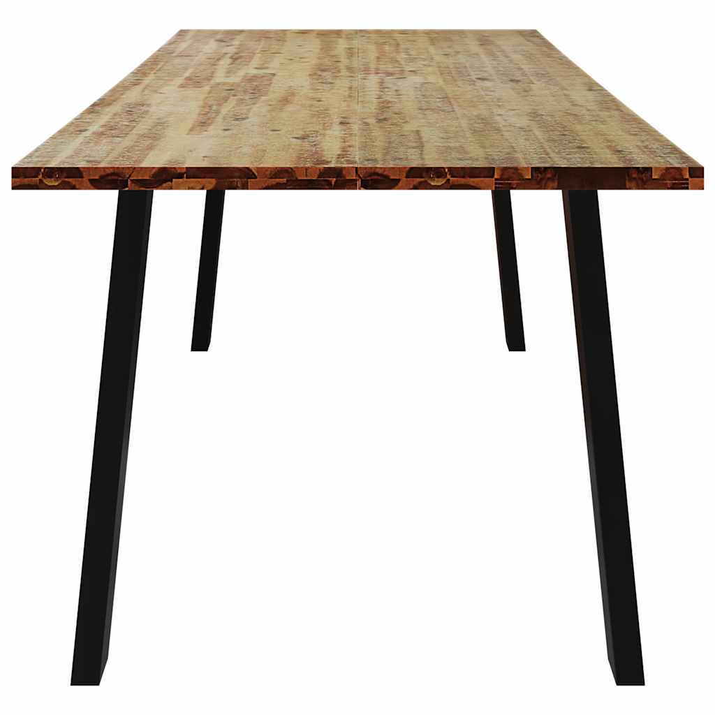 vidaXL Dining Table | Natural wood | Solid acacia wood | Large | Durable 5
