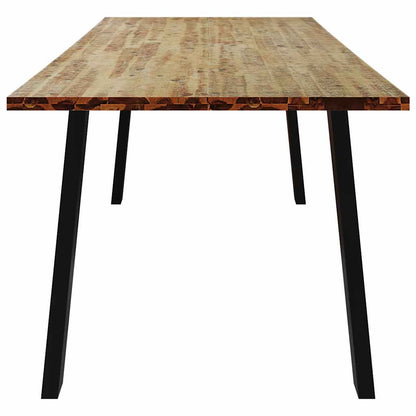 vidaXL Dining Table | Natural wood | Solid acacia wood | Large | Durable 5