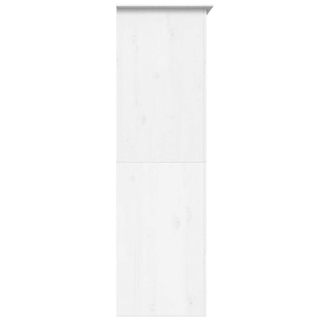 vidaXL Wardrobe "BODO" White 99x53,5x173 cm Solid Wood Pine 5