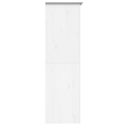 vidaXL Wardrobe "BODO" White 99x53,5x173 cm Solid Wood Pine 5