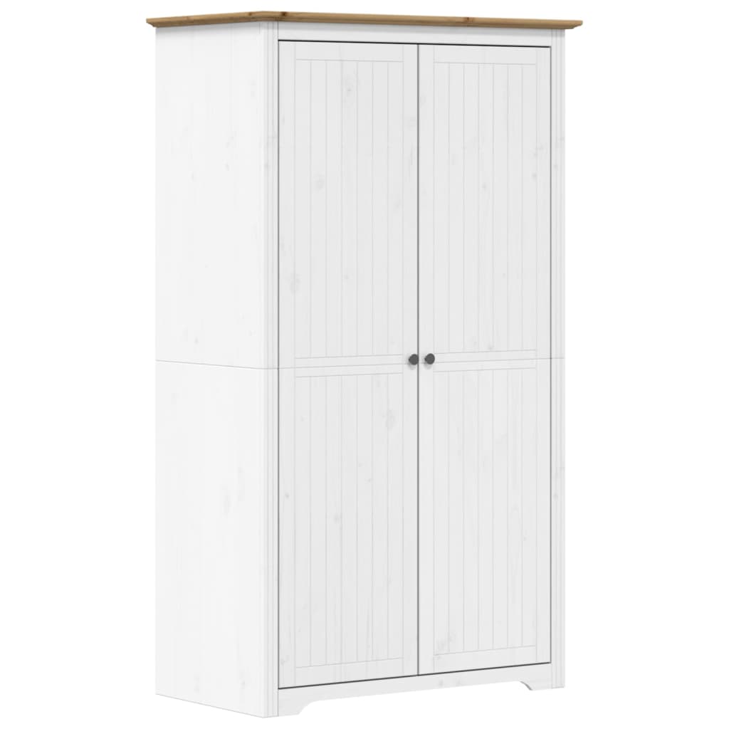 Wardrobe "BODO" 99x53,5x173 cm Solid Wood Pine Brown