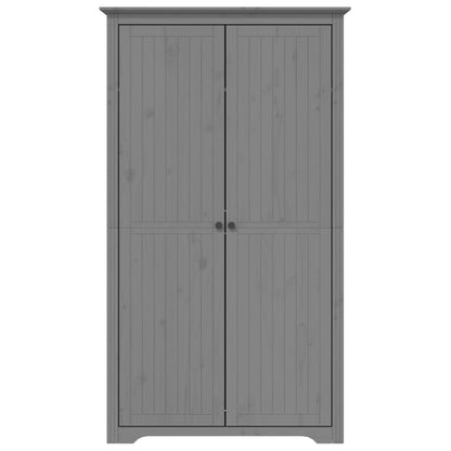 Wardrobe "BODO" 99x53,5x173 cm Solid Wood Pine Grey