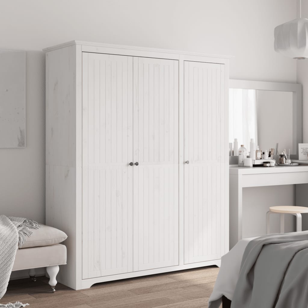vidaXL Wardrobe "BODO" 99x53.5x173 cm Solid Wood Pine