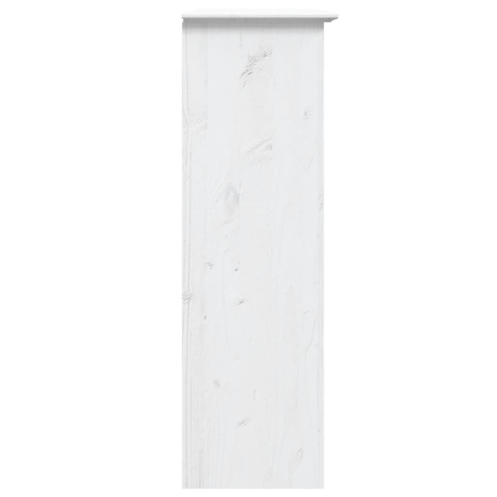 vidaXL Cabinet with Glass Doors BODO White Solid Wood Pine 5