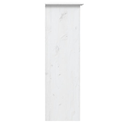 vidaXL Cabinet with Glass Doors BODO White Solid Wood Pine 5
