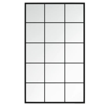 vidaXL Wall Mirrors 4 pcs Black 100x60 cm Metal 4