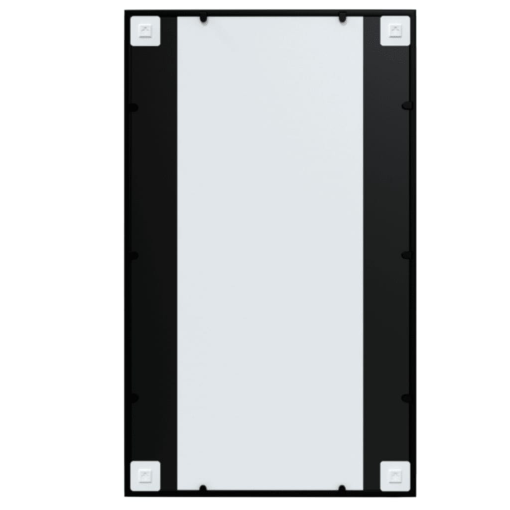 vidaXL Wall Mirrors 4 pcs Black 100x60 cm Metal 5