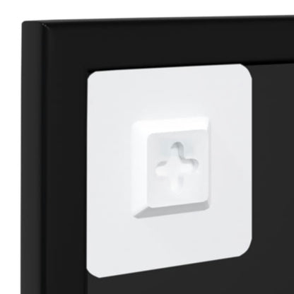 vidaXL Wall Mirrors 4 pcs Black 100x60 cm Metal 6
