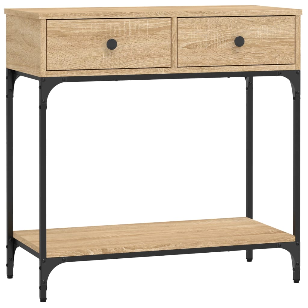 Console Table 100x34,5x75 cm Engineered Wood Sonoma oak 75 cm