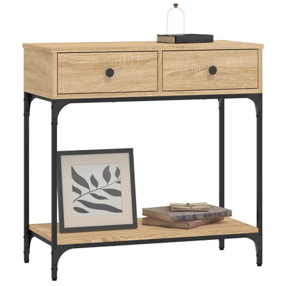 Console Table 100x34,5x75 cm Engineered Wood Sonoma oak 75 cm