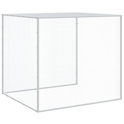 vidaXL Chicken Cage with Roof Anthracite 1003x98x90cm Galvanised Steel 6