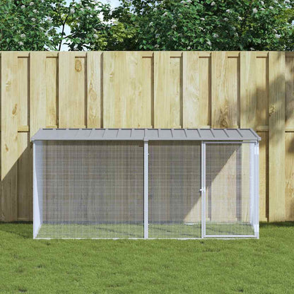 vidaXL Chicken Cage with Roof Galvanised Steel