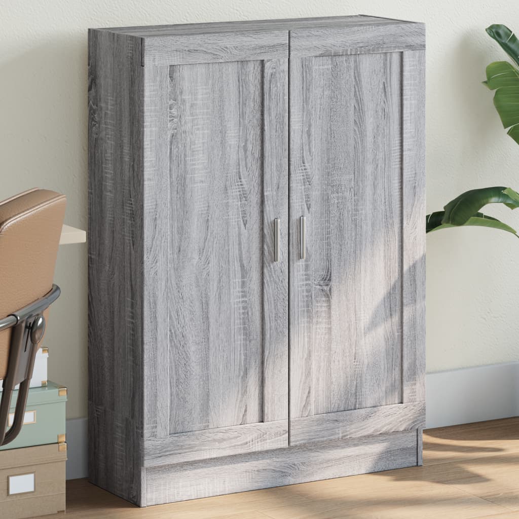 Book Cabinet 82.5x30.5x115 cm Engineered Wood Grey sonoma