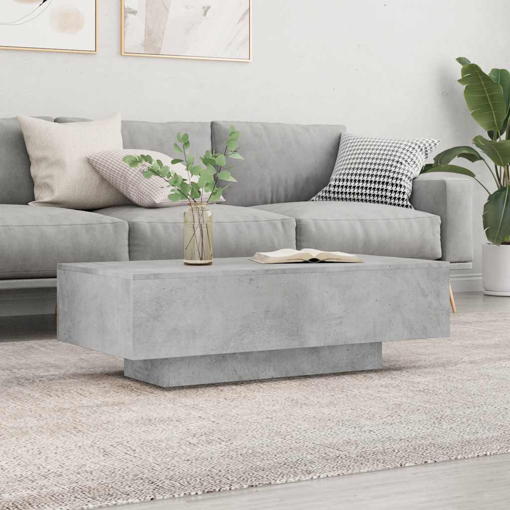 Coffee Table 100x49,5x31 cm Engineered Wood Concrete grey