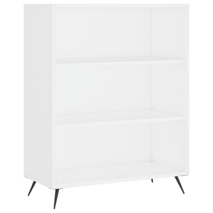 Highboard 69.5x32.5x180 cm Engineered Wood 3 Shelves White