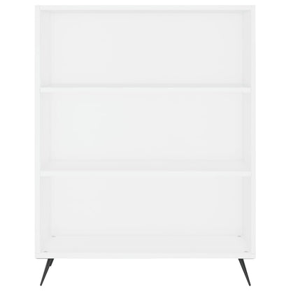 Highboard 69.5x32.5x180 cm Engineered Wood 3 Shelves White