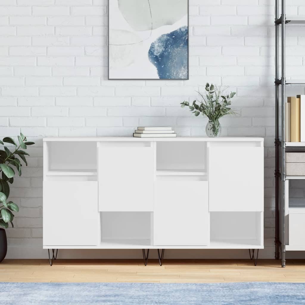 Sideboards Engineered Wood 2 pcs White