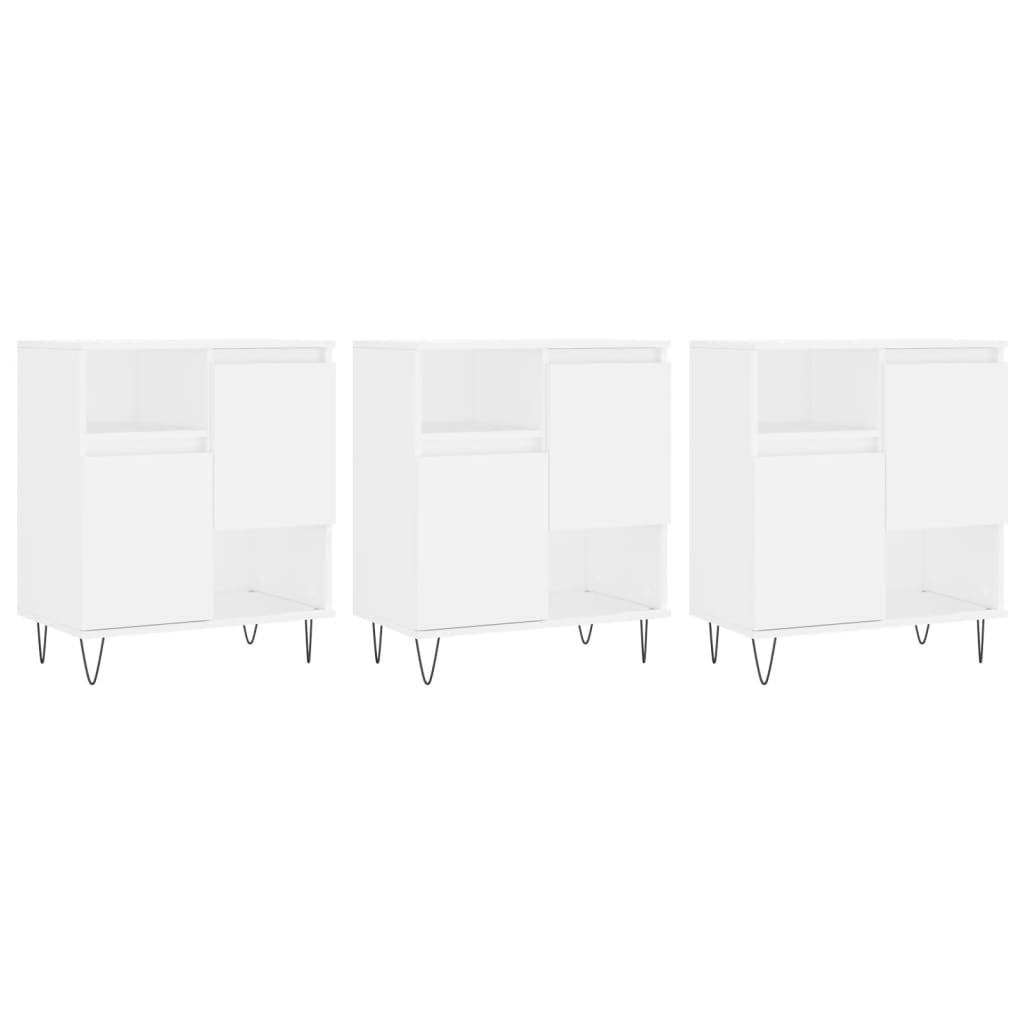 Sideboards Engineered Wood 3 pcs White
